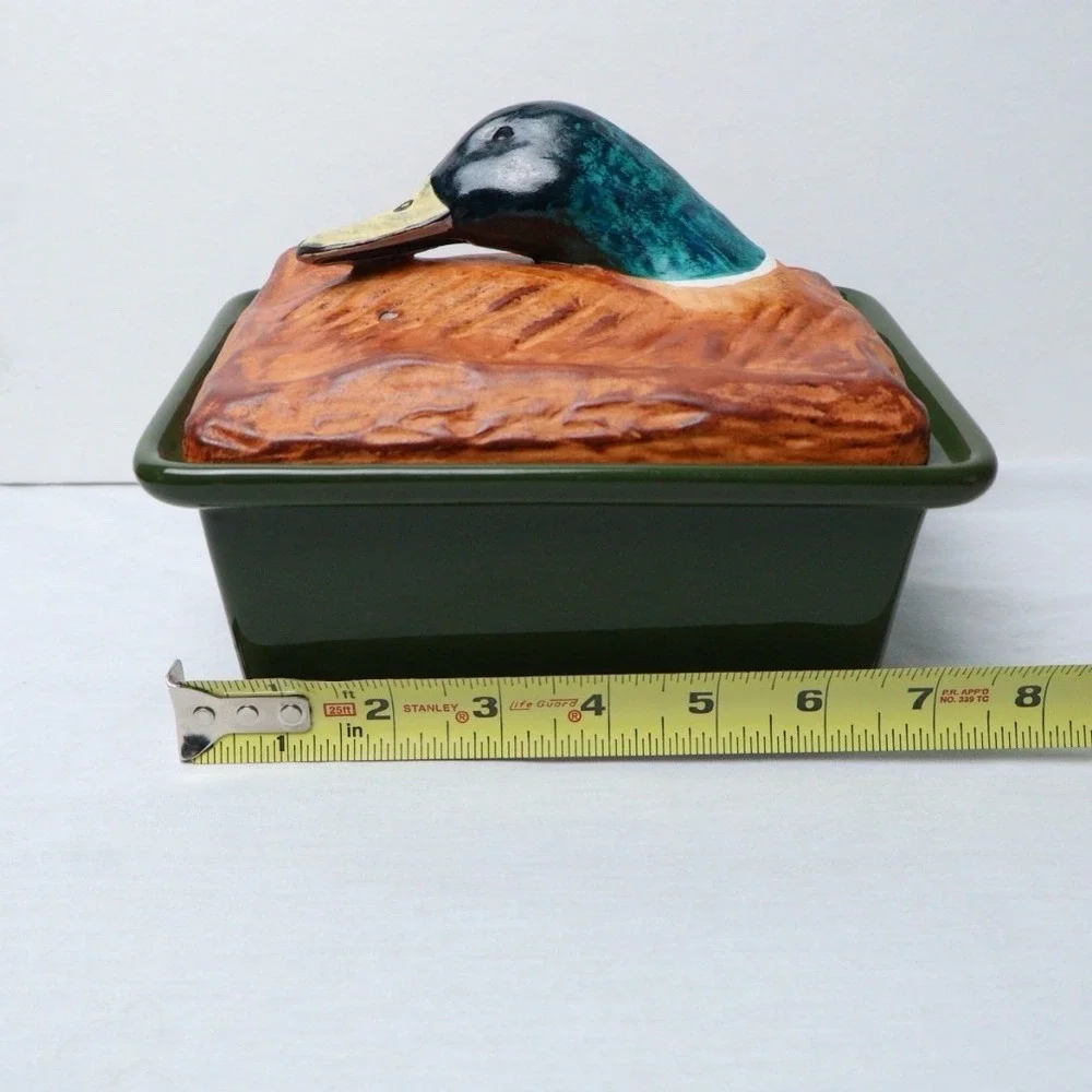 VTG French Pillivuyt Duck Terrine Tureen Covered Casserole Dish RARE